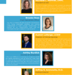 2024-2025 CHJC Annual Impact Report - Executive Leadership page featuring CEO Michelle L. Monnat and leadership team