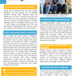 2024-2025 CHJC Annual Impact Report - Stories of Change page featuring client success stories